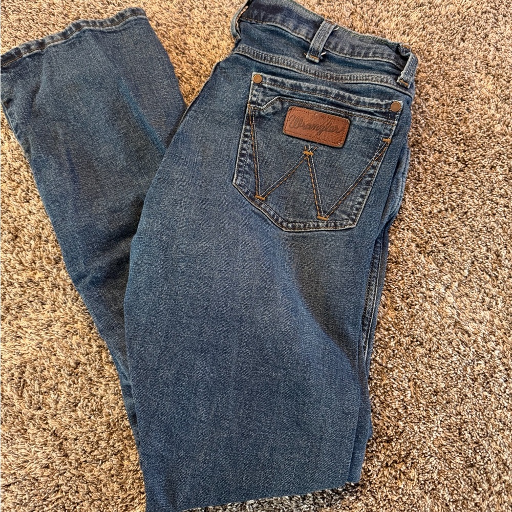 Wrangler Men's Slim Straight Blue Jeans